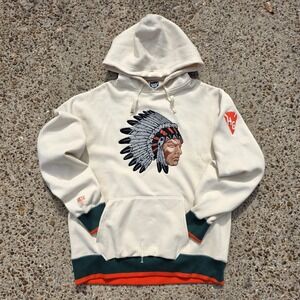 Hustle Gang Hoodie Men's 2X Indian Chief Embroidery Contrast Cuffs ATL